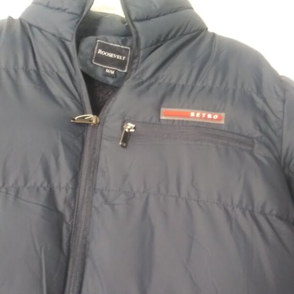 Roosevelt women's size M navy blue puffer jacket - Picture 4 of 15